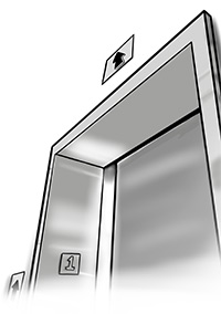 an image of an elevator door