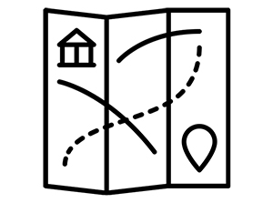 Icon of a map